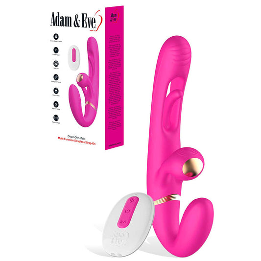 Adam & Eve Orgaz-Ohh-Matic Strapless Strap-On
