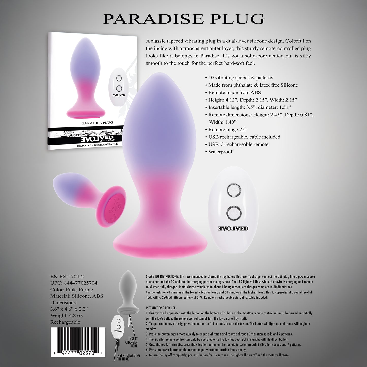 Evolved Paradise Butt Plug