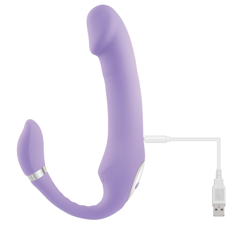 Gender X Orgasmic Orchid Strapless Strap-On Vibrator