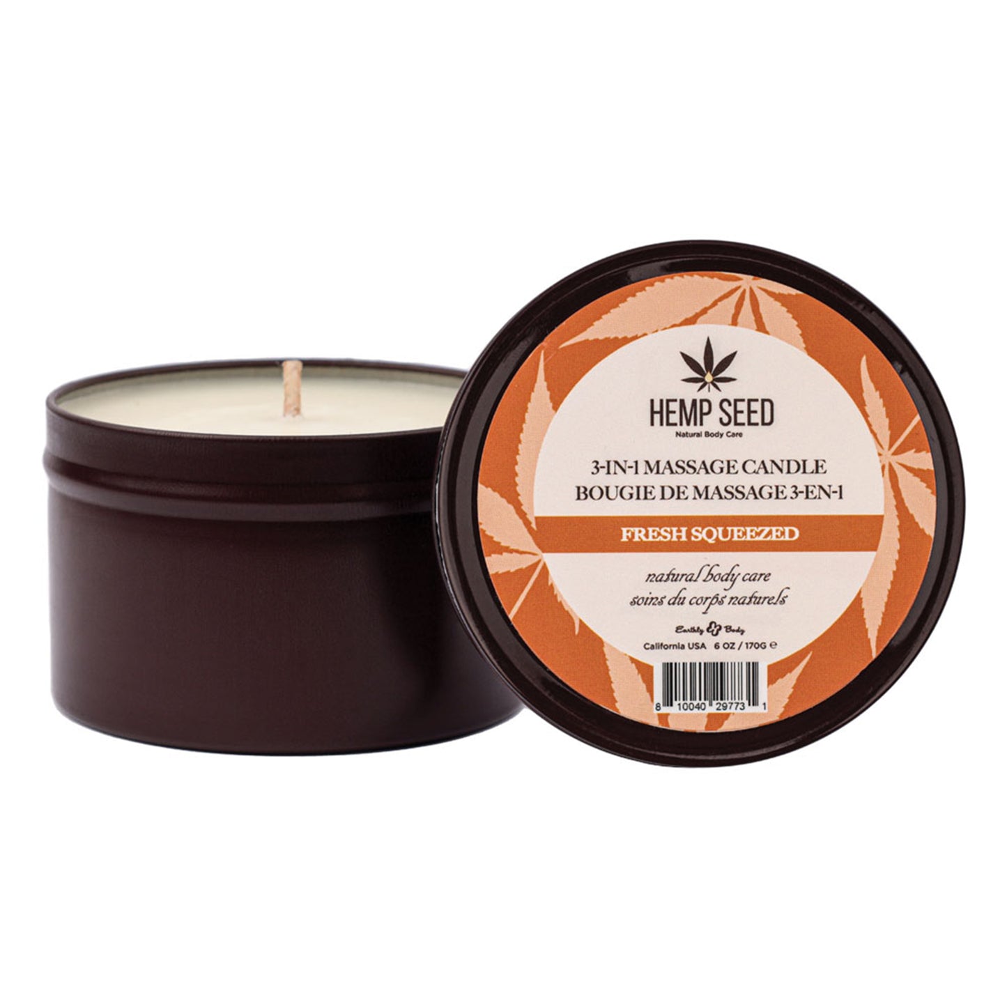 Hemp Seed 3-In-1 Massage Candle - Fresh Squeezed
