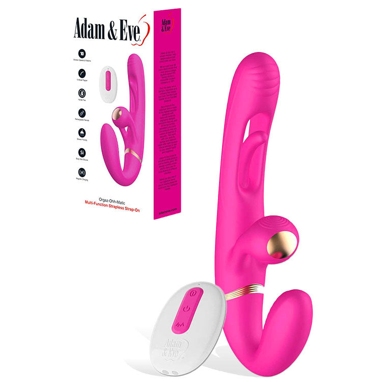 Adam & Eve Orgaz-Ohh-Matic Strapless Strap-On