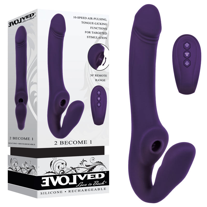 Evolved 2 Become 1 Strapless Strap-On Vibrator