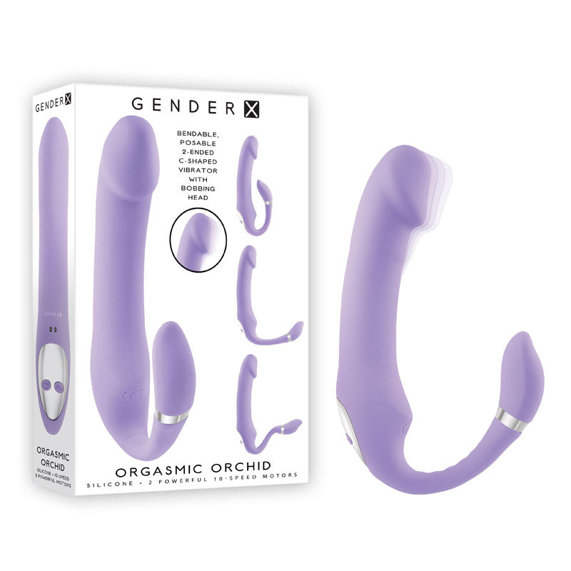 Gender X Orgasmic Orchid Strapless Strap-On Vibrator