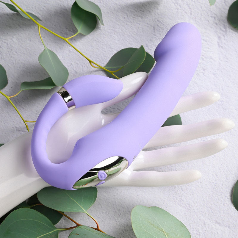 Gender X Orgasmic Orchid Strapless Strap-On Vibrator