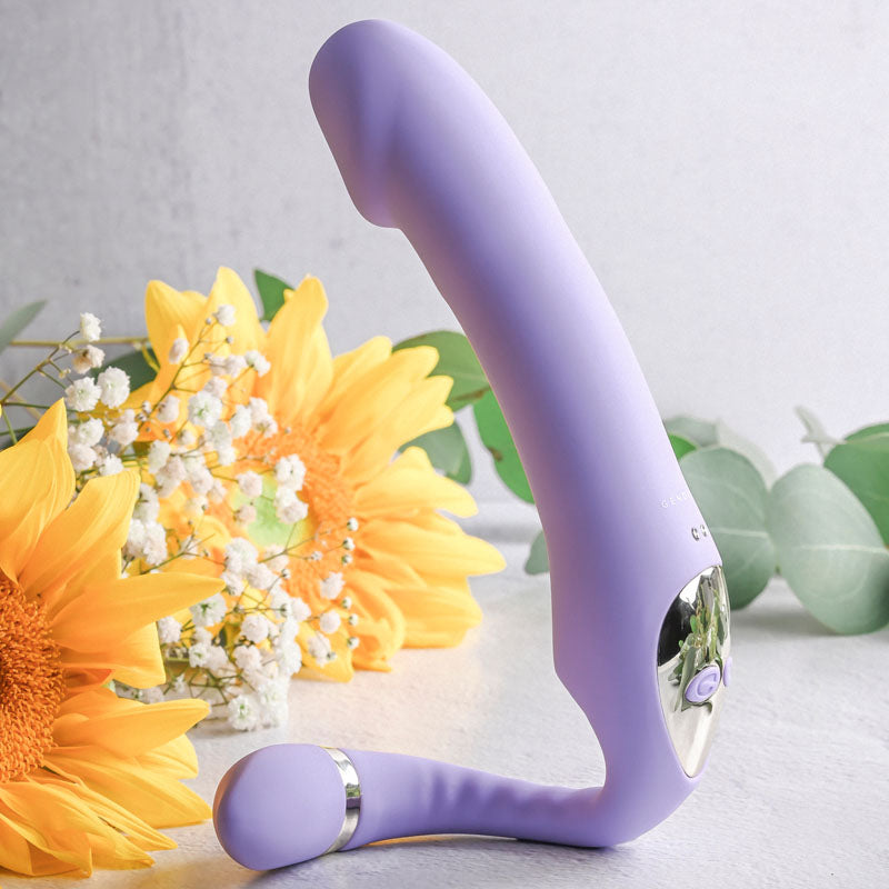 Gender X Orgasmic Orchid Strapless Strap-On Vibrator