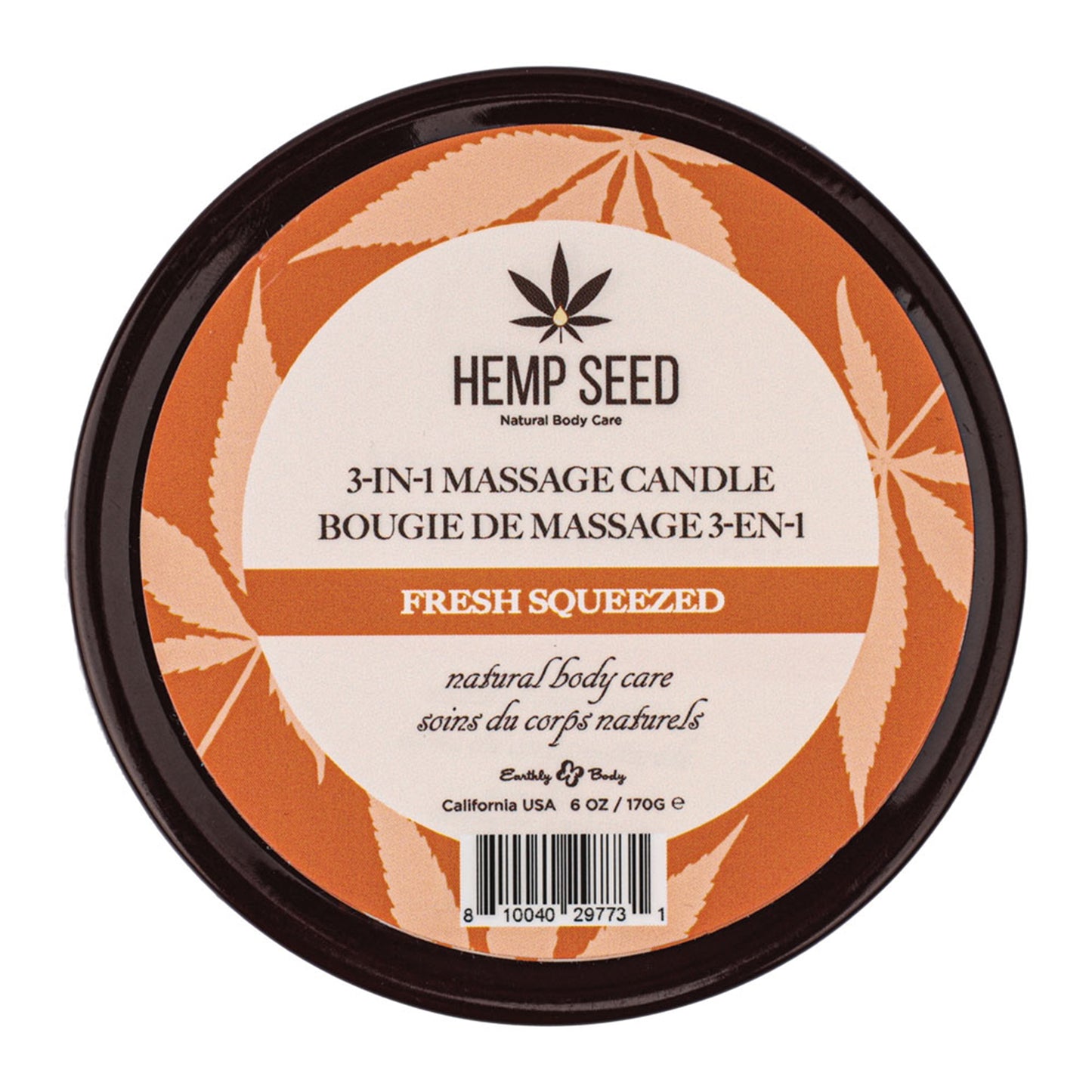 Hemp Seed 3-In-1 Massage Candle - Fresh Squeezed
