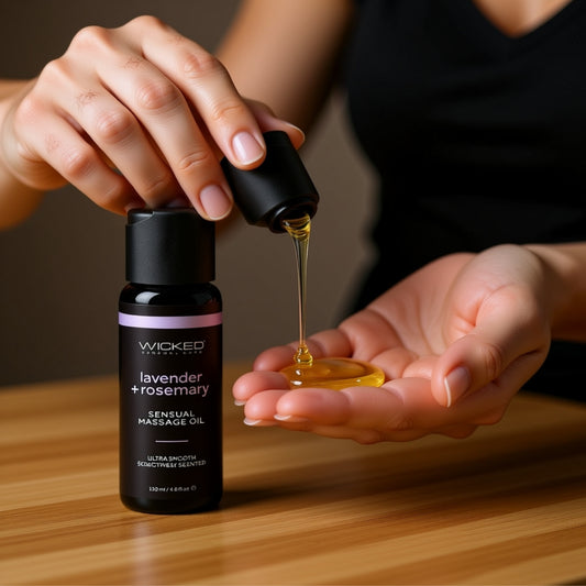 Wicked Sensual Massage Oil - Lavender + Rosemary